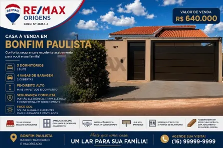 Casa com 3 Quartos à venda, 114m² no Loteamento Belvedere, Ribeirão Preto
