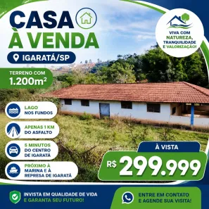 Fazenda/Sítio com 2 Quartos à venda, 1500m² no Águas de Igaratá, Igaratá