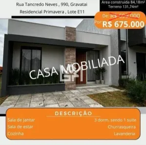 Casa com 2 Quartos à venda, 84m² no Jansen, Gravataí