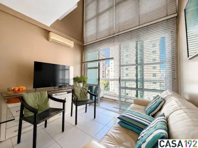 Apartamento com 1 Quarto para alugar, 50m² no Indianópolis, São Paulo