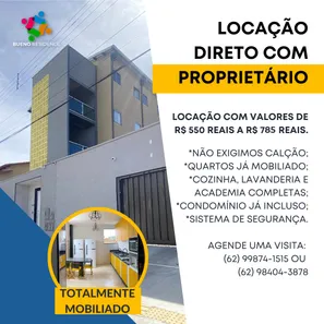 Kitnet com 1 Quarto para alugar, 39m² no Setor Sol Nascente, Goiânia