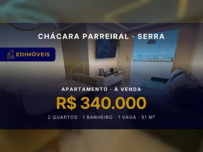 Apartamento com 2 Quartos à venda, 51m² no Chácara Parreiral, Serra
