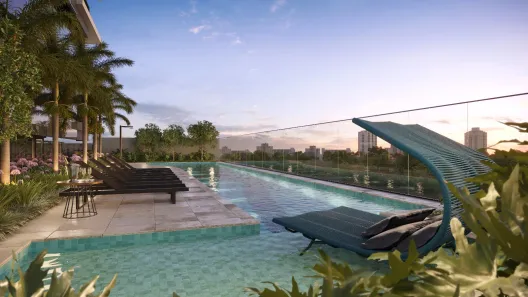 Flat com 1 Quarto à venda, 41m² no Setor Bueno, Goiânia