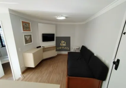Flat com 1 Quarto para alugar, 48m² no Cidade Monções, São Paulo