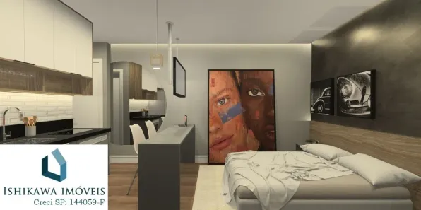 Kitnet com 1 Quarto à venda, 25m² no Indianópolis, São Paulo