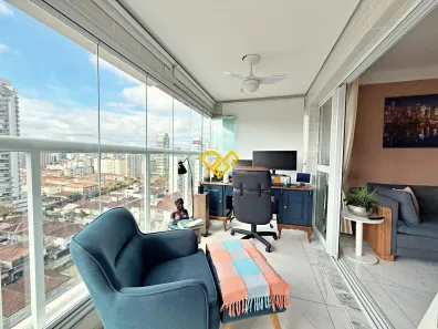 Apartamento com 3 Quartos à venda, 100m² no Gonzaga, Santos