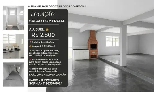 Ponto Comercial para alugar, 100m² no Vila Missionária, São Paulo