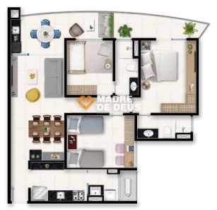 Apartamento com 3 Quartos à venda, 90m² no Tamatanduba, Eusébio