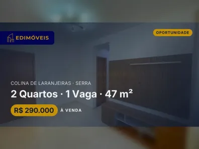 Apartamento com 2 Quartos à venda, 47m² no Colina de Laranjeiras, Serra