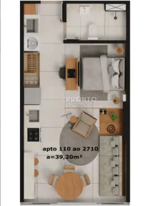 Apartamento com 1 Quarto à venda, 39m² no Pina, Recife