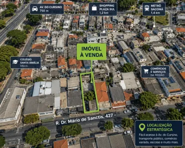 Lote/Terreno com 1 Quarto à venda, 300m² no Jardim Almanara, São Paulo
