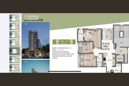 Apartamento com 3 Quartos à venda, 74m² no Pampulha, Belo Horizonte