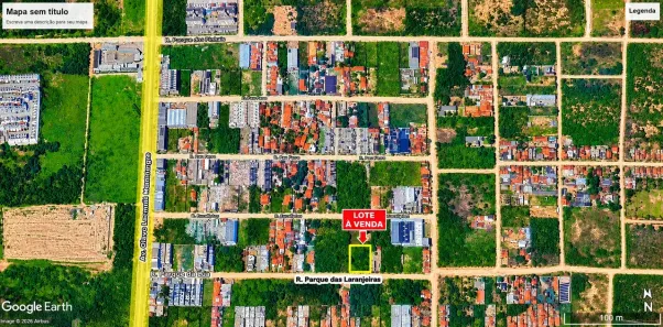 Lote/Terreno à venda, 2000m² no Parque das Árvores, Parnamirim