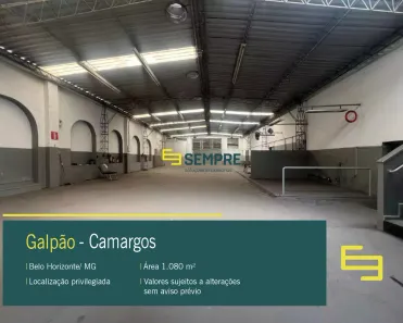 Galpão/Depósito/Armazém para alugar, 1080m² no Camargos, Belo Horizonte
