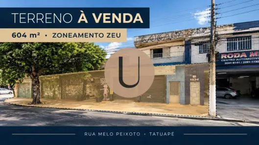 Lote/Terreno à venda, 604m² no Tatuapé, São Paulo