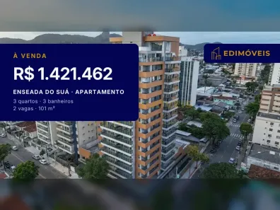 Apartamento com 3 Quartos à venda, 101m² no Enseada do Suá, Vitória