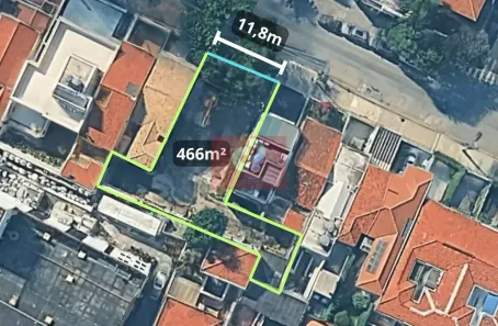 Lote/Terreno à venda, 466m² no Vila Nova Conceição, São Paulo
