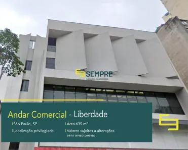 Sala Comercial para alugar, 639m² no Liberdade, São Paulo