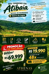 Lote/Terreno à venda, 600m² no Centro, Atibaia