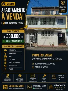 Apartamento com 2 Quartos à venda, 55m² no Castanheira, Belém