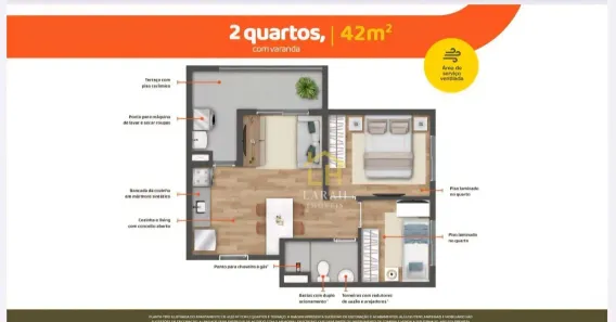 Apartamento com 2 Quartos à venda, 42m² no Vila Lageado, São Paulo