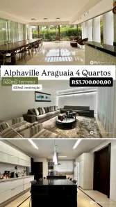 Casa de Condomínio com 4 Quartos à venda, 420m² no Alphaville Flamboyant Residencial Araguaia, Goiânia