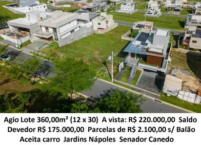 Lote/Terreno à venda, 360m² no Jardins Nápoles, Senador Canedo