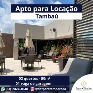 Apartamento com 2 Quartos para alugar, 50m² no Tambaú, João Pessoa