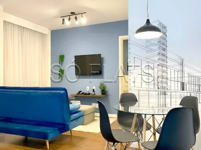 Flat com 1 Quarto à venda, 43m² no Cidade Monções, São Paulo
