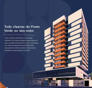 Apartamento com 2 Quartos à venda, 66m² no Ponta Verde, Maceió