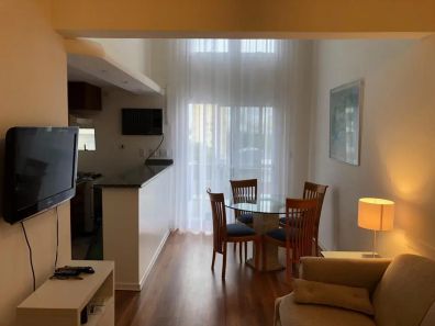 Flat com 1 Quarto para venda ou aluguel, 52m² no Moema, São Paulo