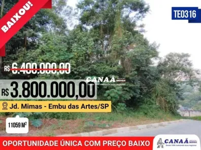 Lote/Terreno à venda, 11059m² no Jardim Mimas, Embu das Artes