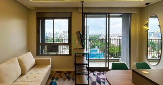 Apartamento com 1 Quarto à venda, 37m² no Santo Amaro, São Paulo