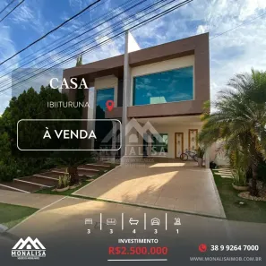Casa de Condomínio com 3 Quartos à venda, 300m² no Ibituruna, Montes Claros
