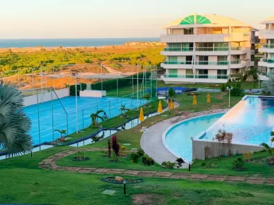 Apartamento com 3 Quartos para alugar, 107m² no Porto das Dunas, Aquiraz
