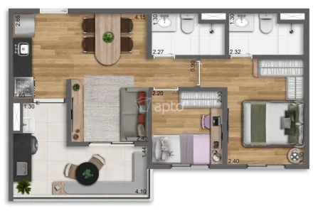 Apartamento com 2 Quartos à venda, 50m² no Vila Mariana, São Paulo