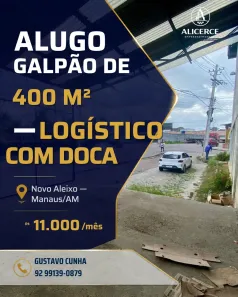 Galpão/Depósito/Armazém para alugar, 450m² no Novo Aleixo, Manaus
