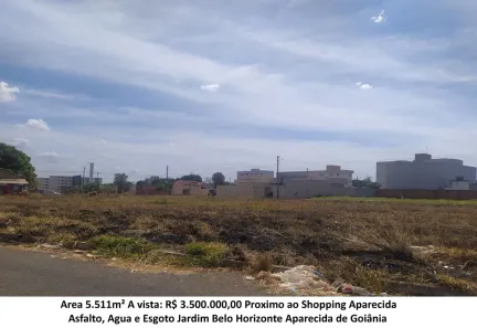 Lote/Terreno à venda, 5511m² no Jardim Belo Horizonte, Aparecida de Goiânia