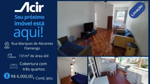 Cobertura com 3 Quartos para alugar, 131m² no Flamengo, Rio de Janeiro