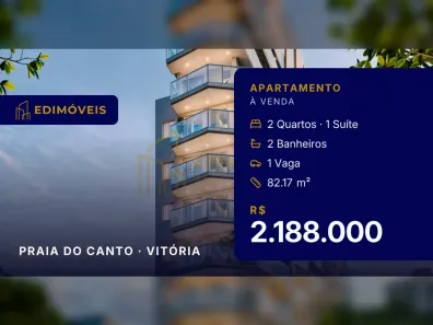 Apartamento com 2 Quartos à venda, 82m² no Praia do Canto, Vitória