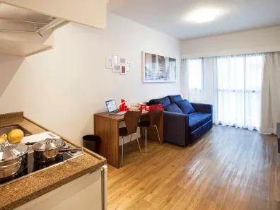 Flat com 1 Quarto para alugar, 35m² no Itaim Bibi, São Paulo