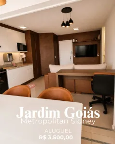 Apartamento com 1 Quarto para alugar, 44m² no Jardim Goiás, Goiânia