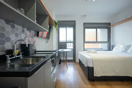 Apartamento com 1 Quarto para alugar, 21m² no Perdizes, São Paulo