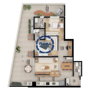 Apartamento com 3 Quartos à venda, 123m² no Boqueirão, Santos