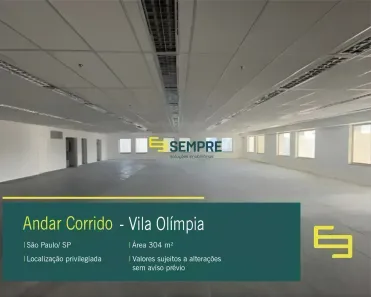 Imóvel Comercial para alugar, 305m² no Vila Olímpia, São Paulo