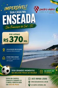 Casa com 2 Quartos à venda, 50m² no Praia da Enseada, São Francisco do Sul