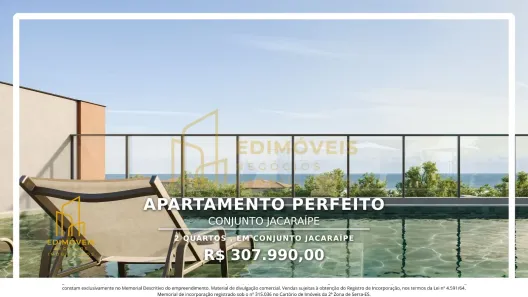 Apartamento com 2 Quartos à venda, 51m² no Conjunto Jacaraípe, Serra