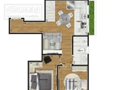 Cobertura com 2 Quartos à venda, 73m² no Jardim Stella, Santo André