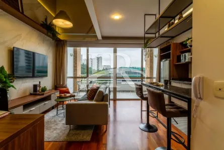 Apartamento com 1 Quarto para alugar, 60m² no Cidade Monções, São Paulo
