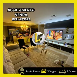 Apartamento com 3 Quartos à venda, 127m² no Santa Paula, São Caetano do Sul